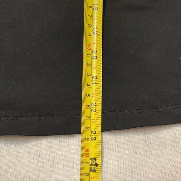 MAYBE Wang black top with love forever heart printed on front size small - Picture 8 of 10